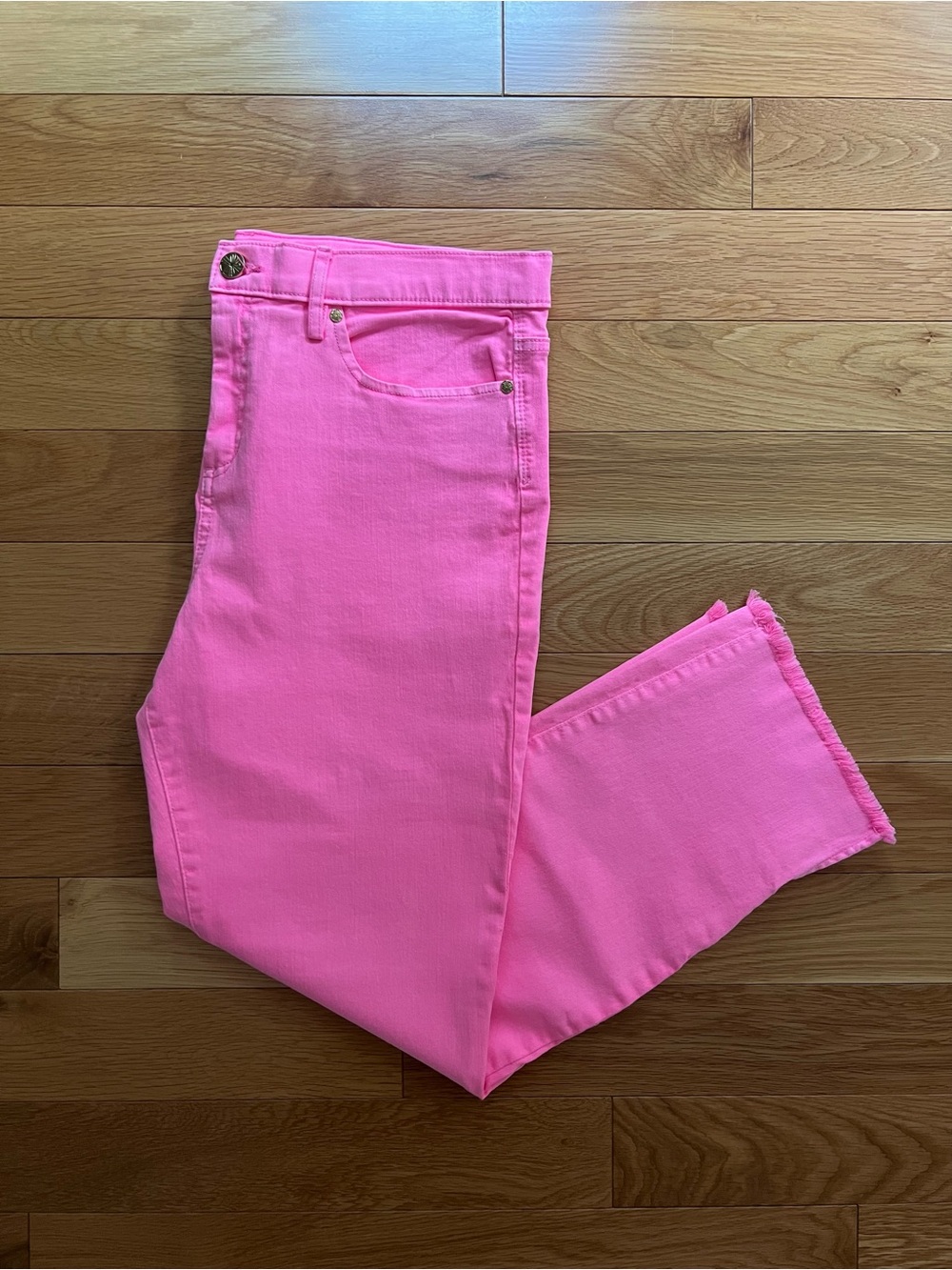 Lily Pulitzer Bright Neon Pink Ankle Jean
